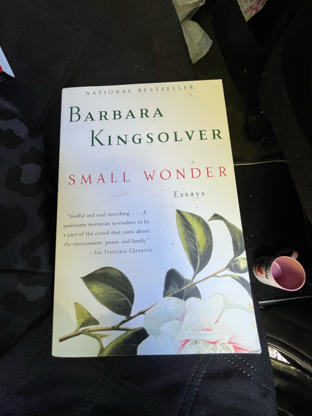 Barbara Kingsolver "Small Wonder" Hardcover with Botanical Cover - White, Green